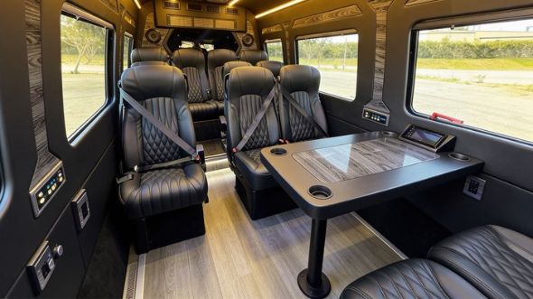 portland 12 passenger sprinter van interior