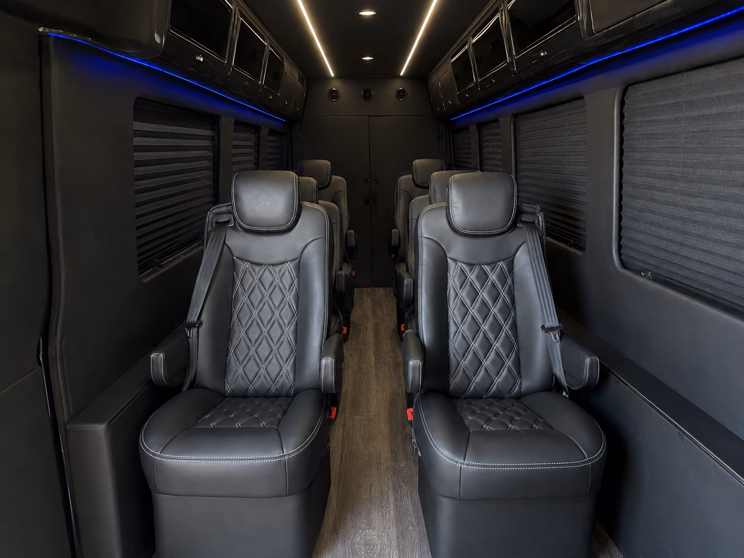 portland 10 passenger sprinter van inside