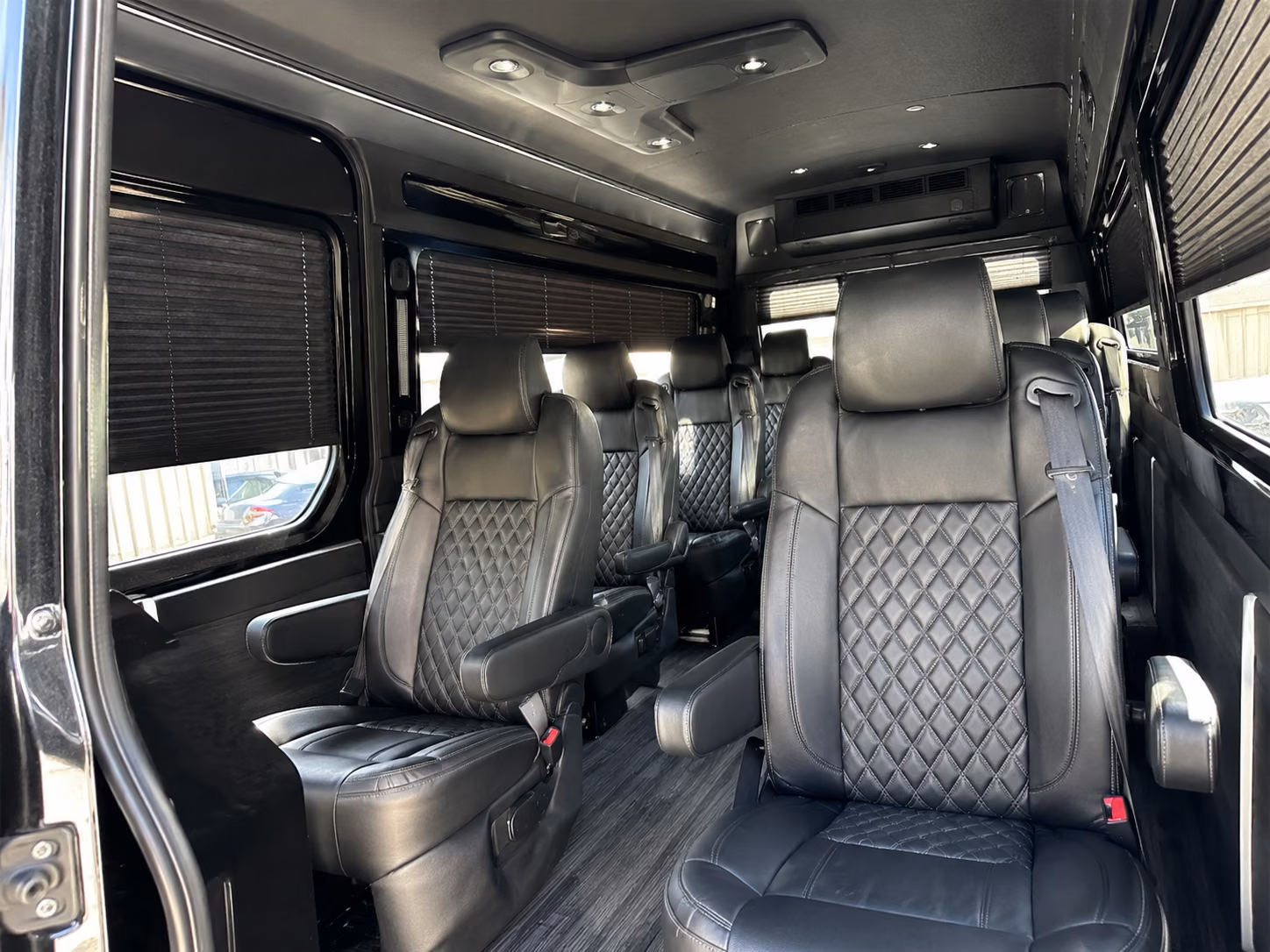 portland 18 passenger sprinter van inside