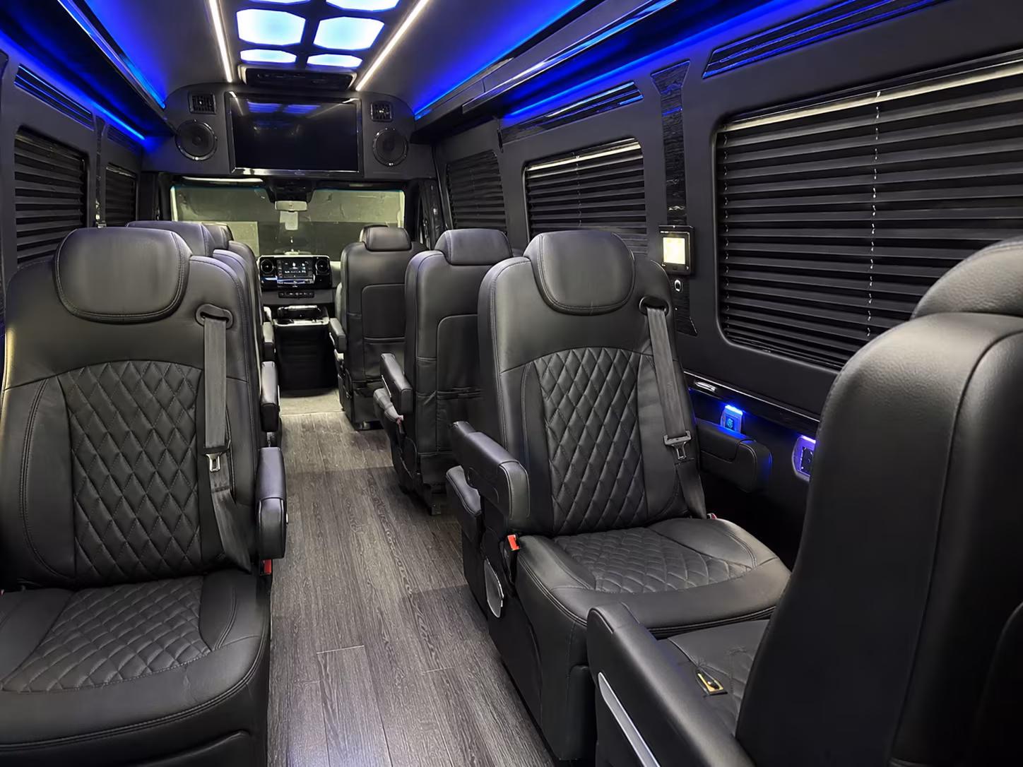 portland 18 passenger sprinter van interior