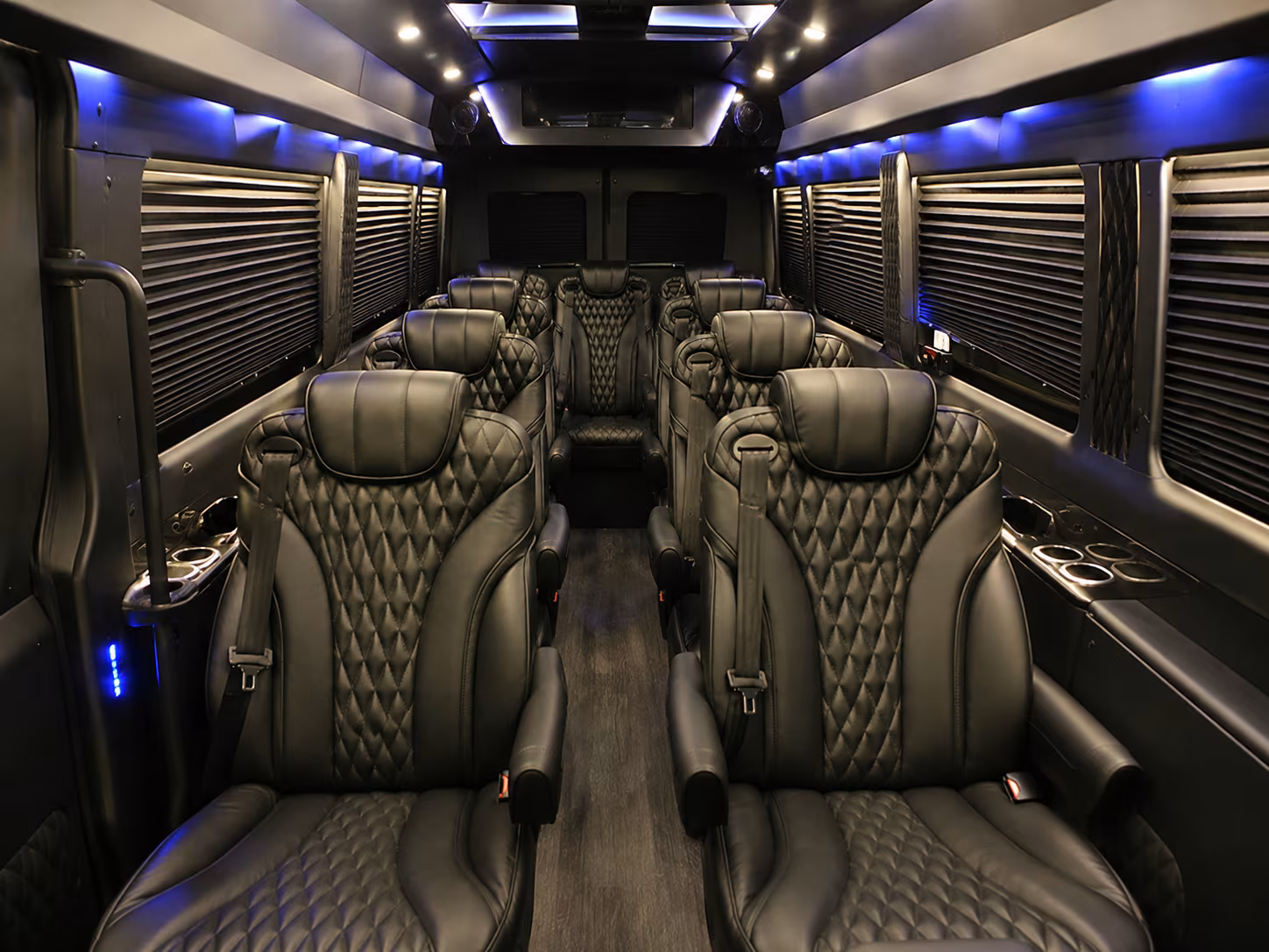 portland 20 passenger sprinter van inside