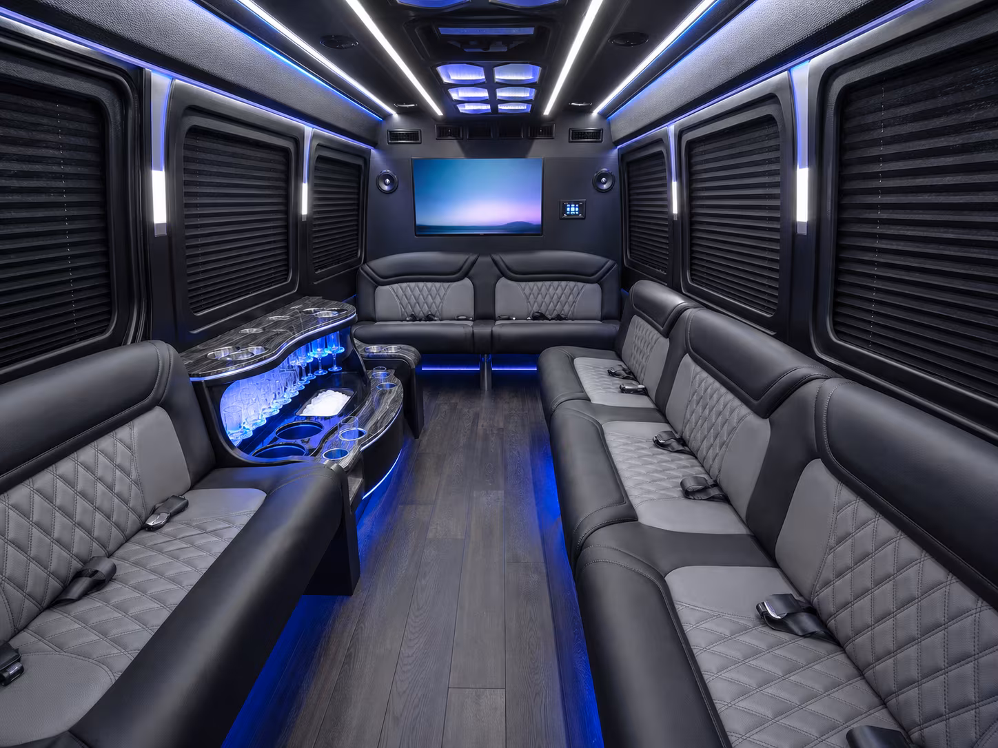 portland sprinter limousine inside